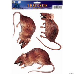 Forum Rat Window Cling Halloween Decor