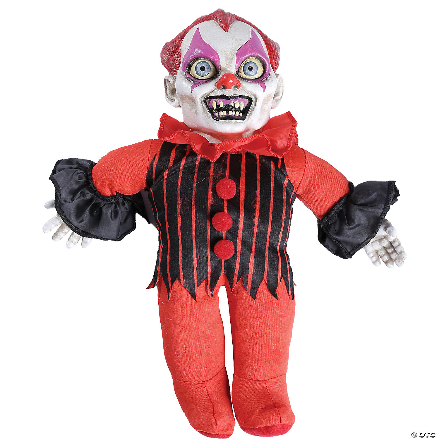 Haunted Clown Doll Prop - Seasonal Decor with Sound Effect